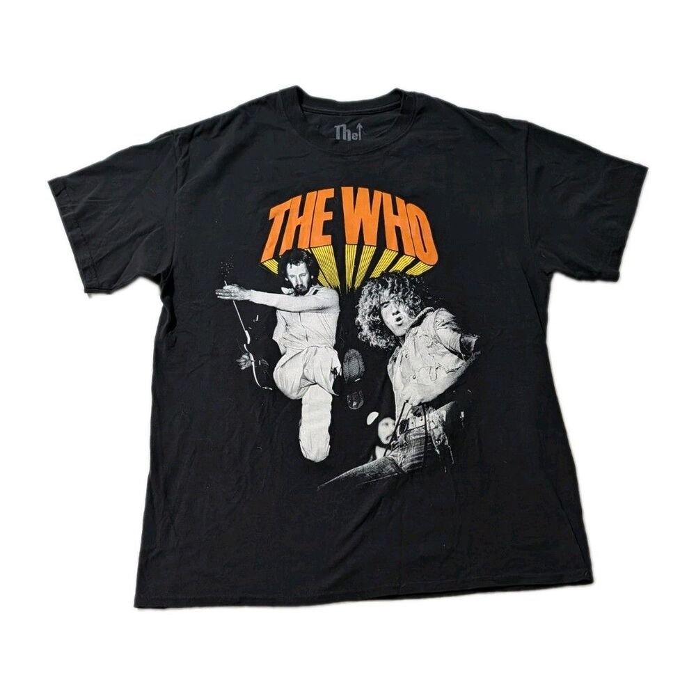 The Who Shirt Mens L Black Moving On 2019 Concert Tour Graphic Band Tee